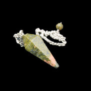 Unakite pendulum 33mm 10g in sunlight - Rocks and Things Store