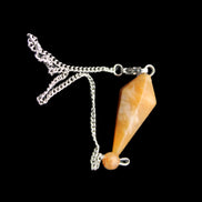 Yellow Aventurine pendulum 32mm 9g in sunlight - Rocks and Things Store