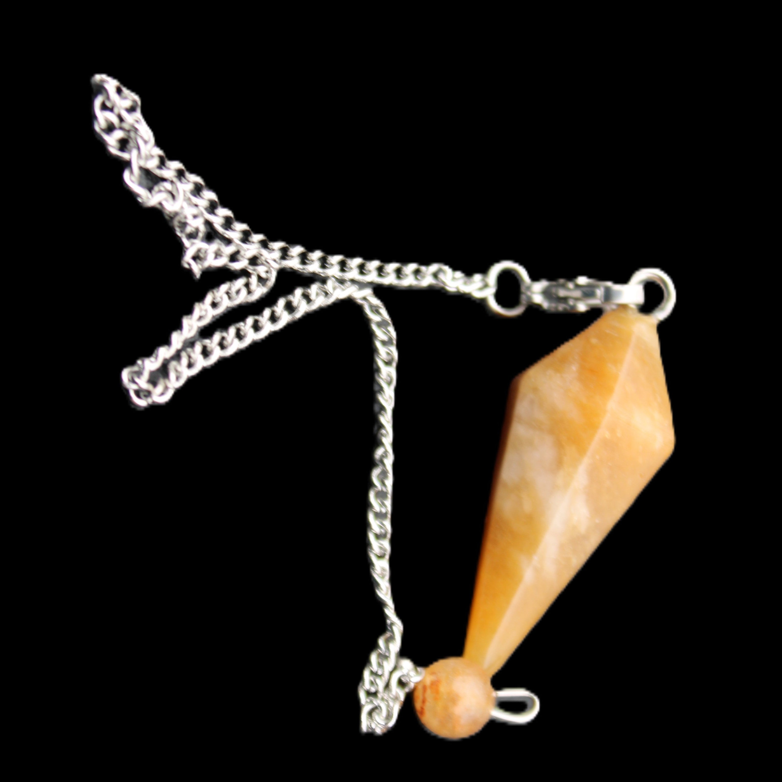 Yellow Aventurine pendulum 32mm 9g in sunlight - Rocks and Things Store