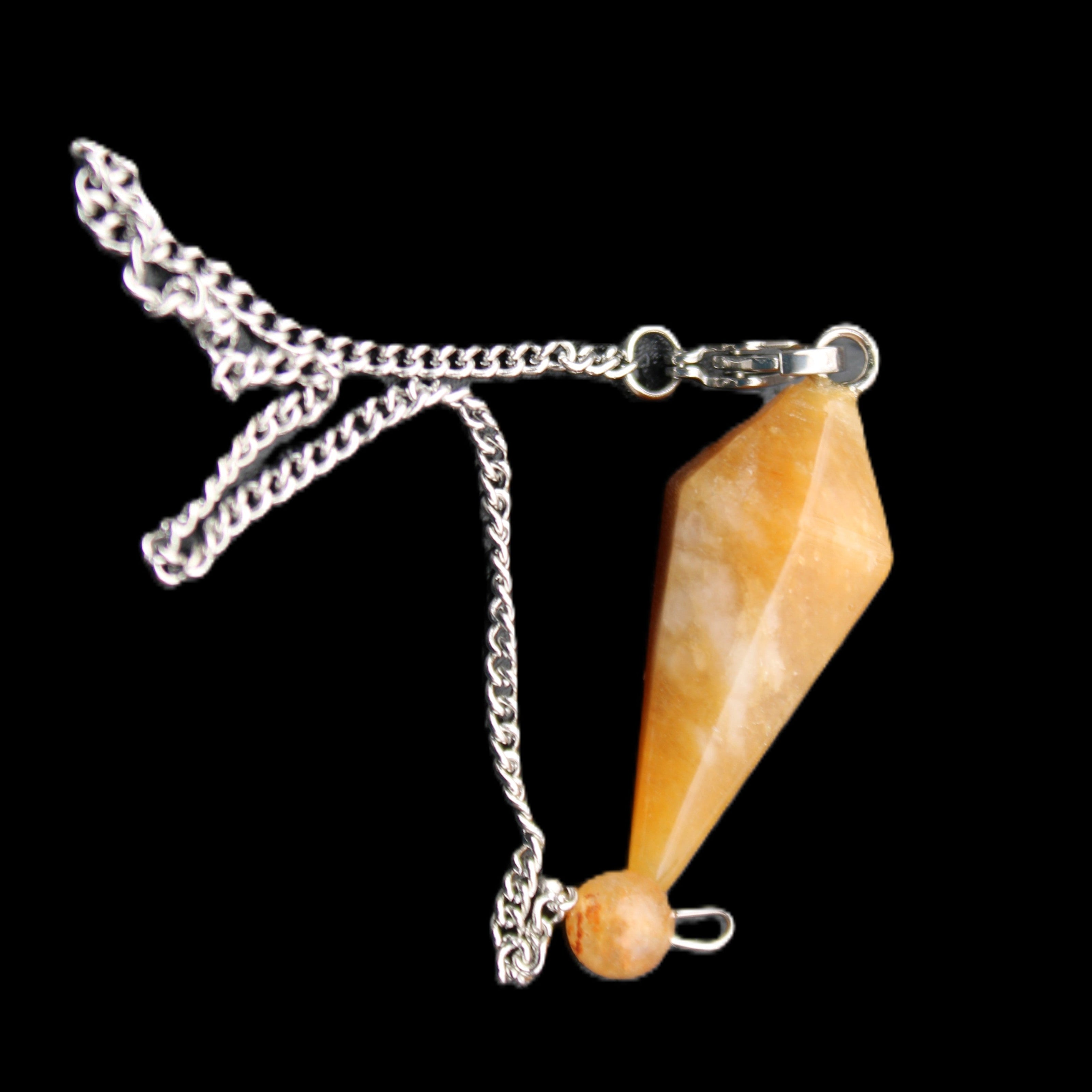 Yellow Aventurine pendulum 32mm 9g in sunlight - Rocks and Things Store