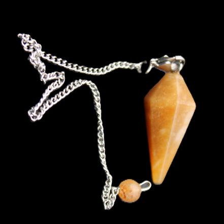 Yellow Aventurine pendulum 32mm 9g in sunlight - Rocks and Things Store