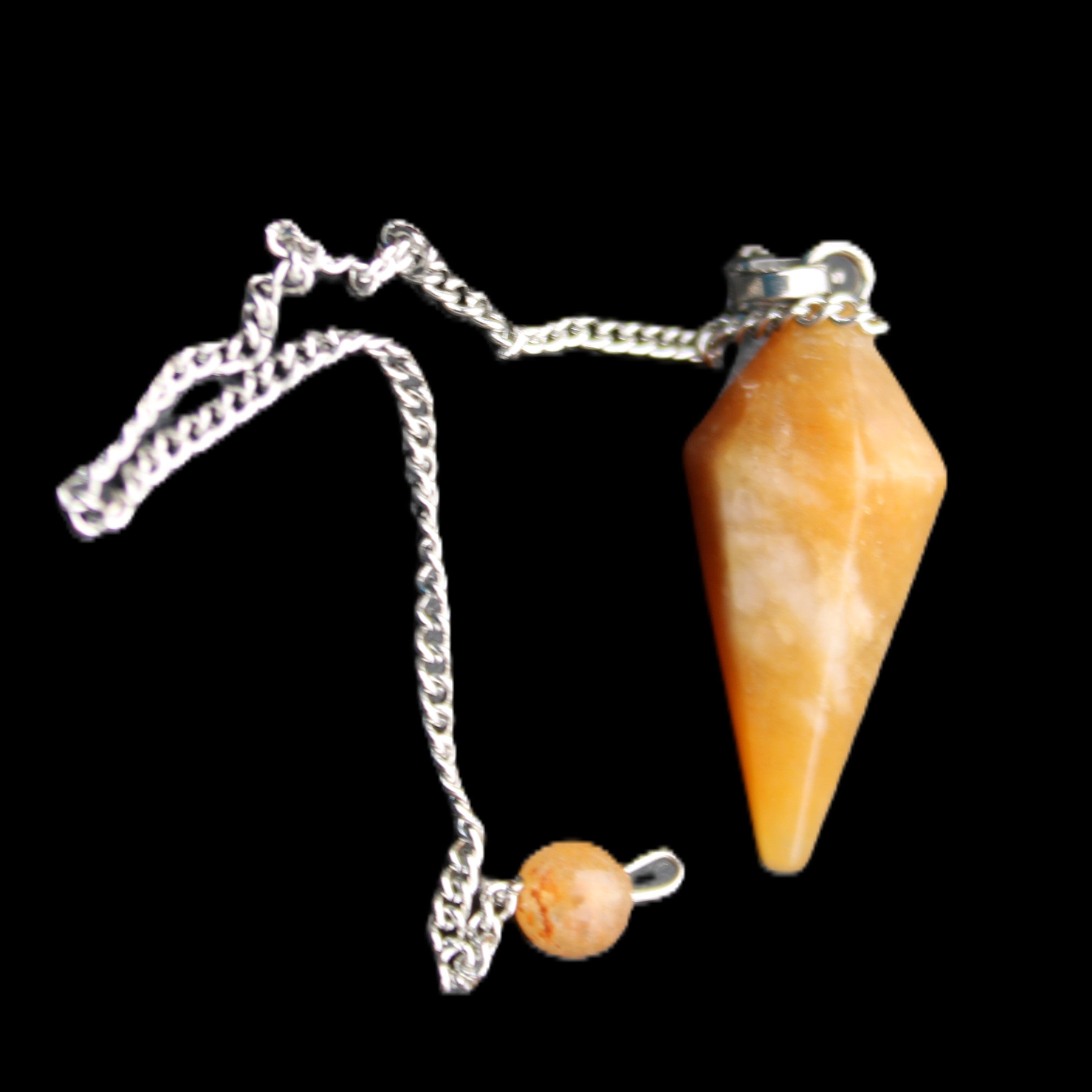 Yellow Aventurine pendulum 32mm 9g in sunlight - Rocks and Things Store