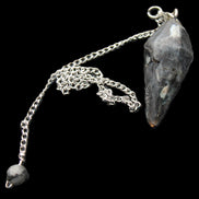 Indigo Gabbro pendulum 34mm 10g in sunlight - Rocks and Things Store