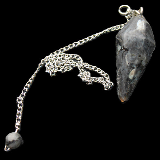 Indigo Gabbro pendulum 34mm 10g in sunlight - Rocks and Things Store