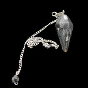 Indigo Gabbro pendulum 34mm 10g in sunlight - Rocks and Things Store