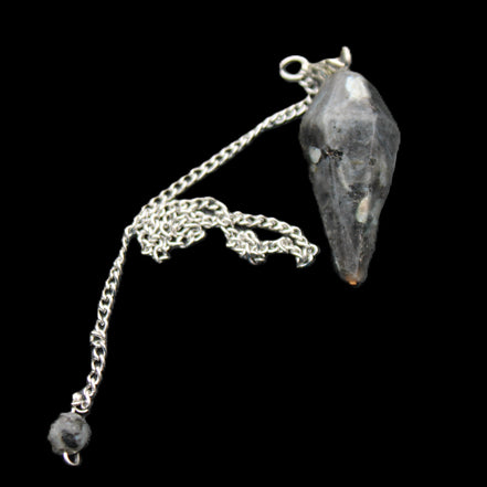 Indigo Gabbro pendulum 34mm 10g in sunlight - Rocks and Things Store