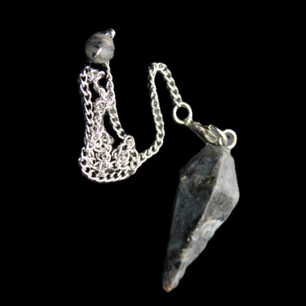 Indigo Gabbro pendulum 34mm 10g in sunlight - Rocks and Things Store