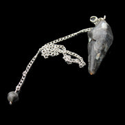 Indigo Gabbro pendulum 34mm 10g in sunlight - Rocks and Things Store