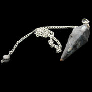 Indigo Gabbro pendulum 34mm 10g in sunlight - Rocks and Things Store