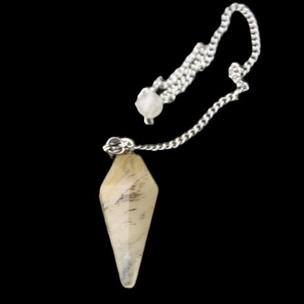 Rutile Quartz pendulum 32mm 8g in sunlight - Rocks and Things Store