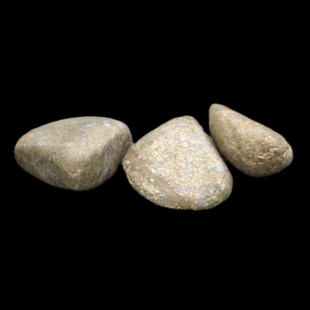 Pyrite 3 small tumbled stones 20-25g in sunlight - Rocks and Things Store