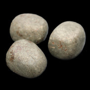 Pyrite 3 small tumbled stones 20mm 60g in sunlight - Rocks and Things Store