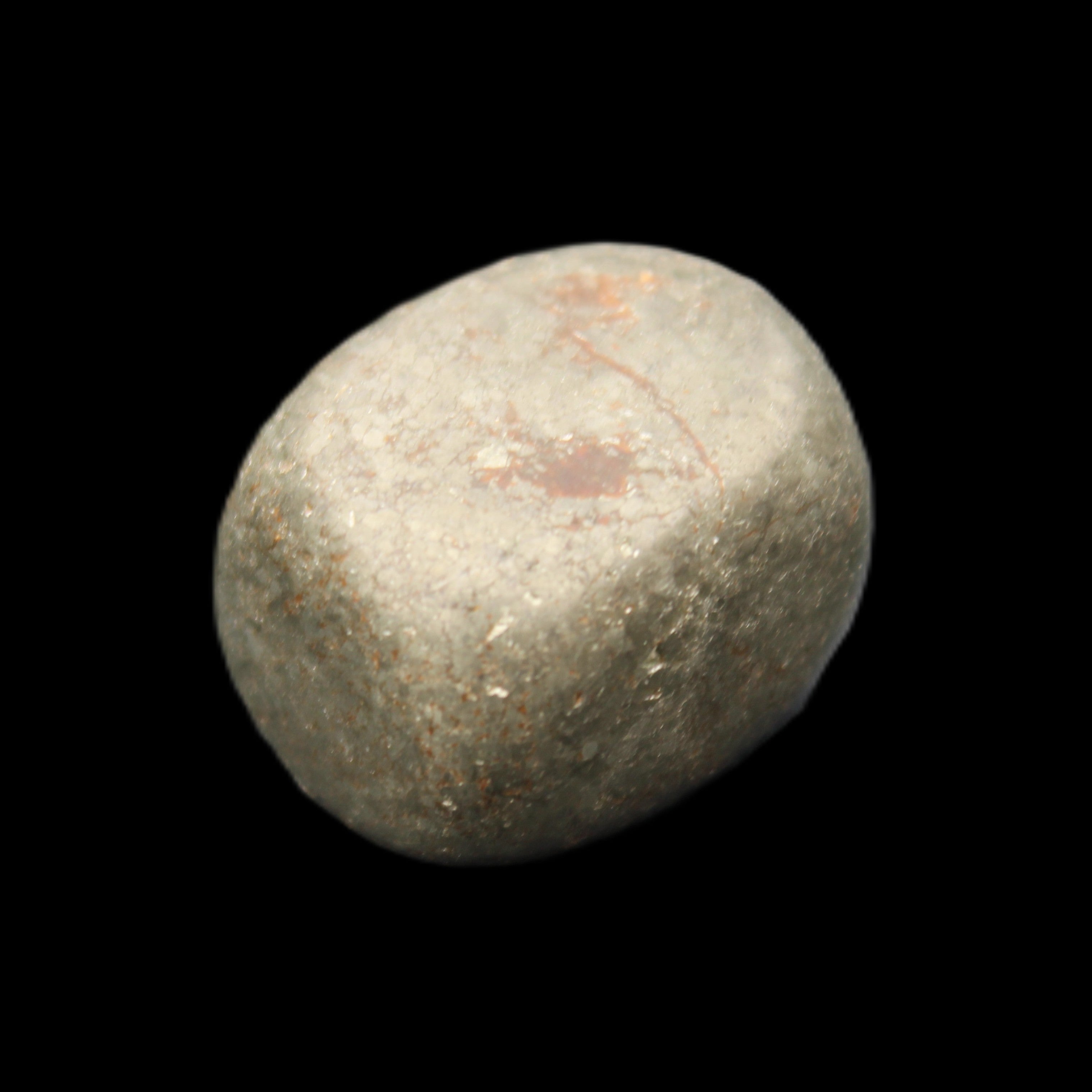 Pyrite small tumbled stone 18mm 16-18g in sunlight - Rocks and Things Store