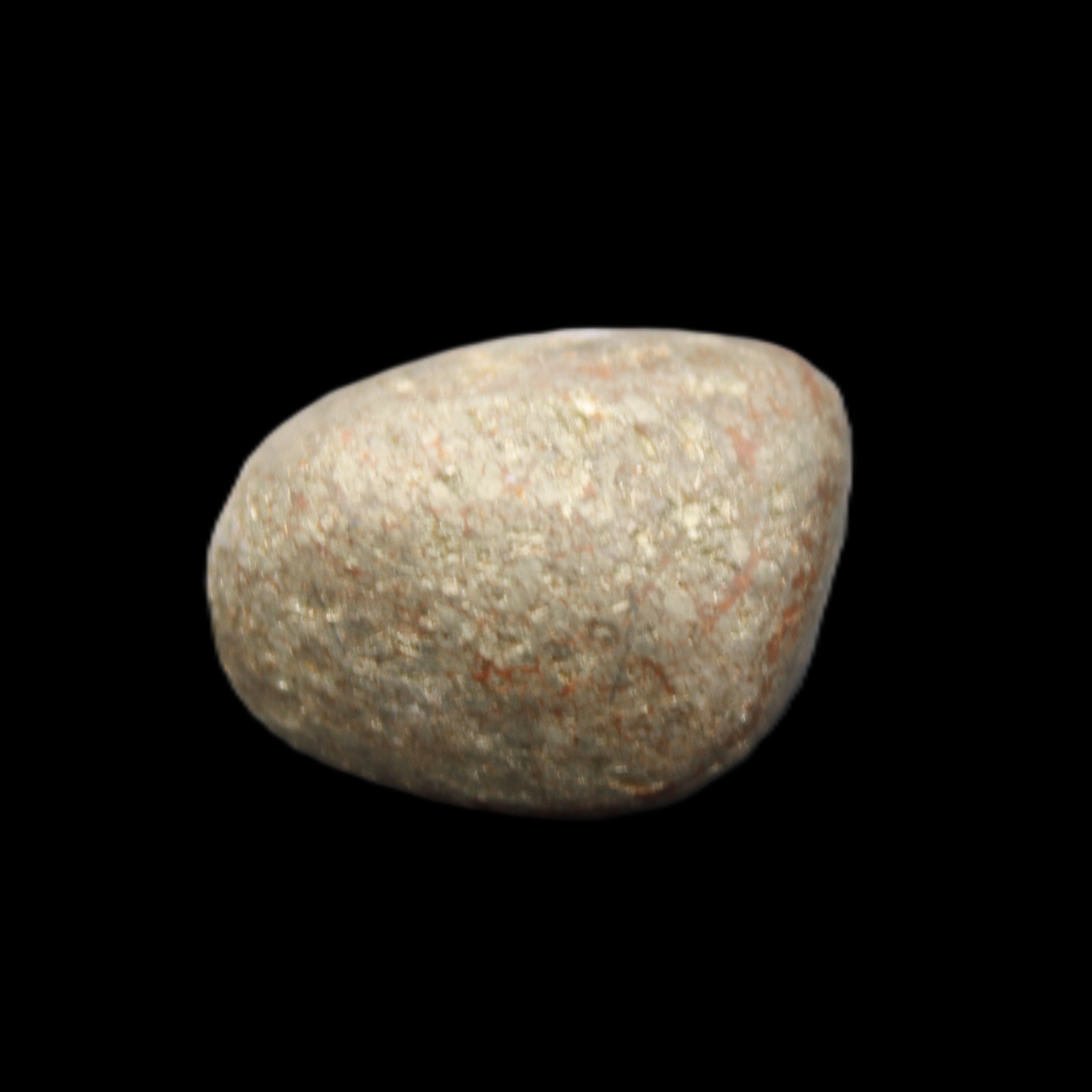 Pyrite small tumbled stone 18mm 16-18g in sunlight - Rocks and Things Store