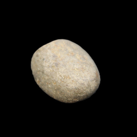 Pyrite small tumbled stone 17mm 10-13g in sunlight - Rocks and Things Store