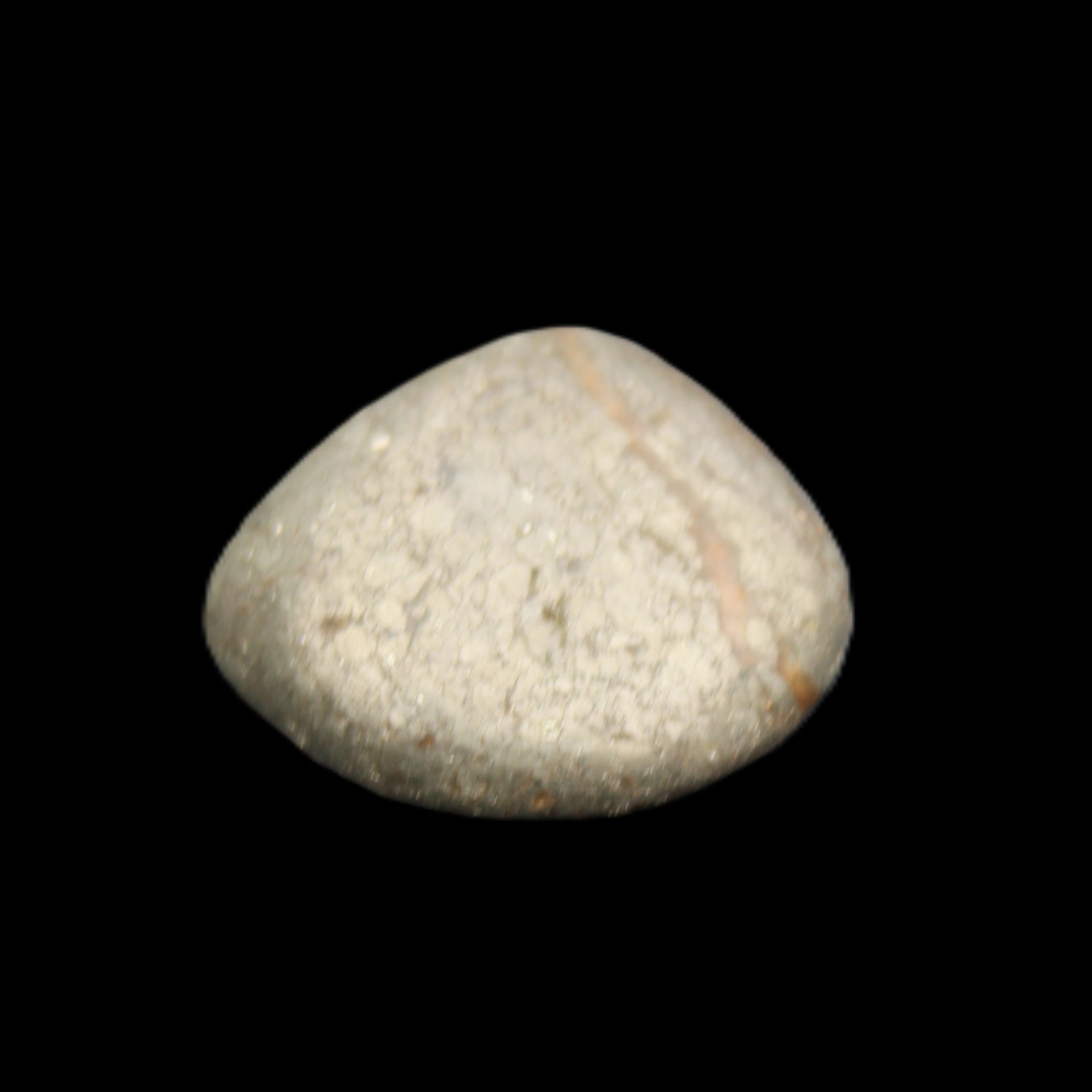 Pyrite small tumbled stone 17mm 10-13g in sunlight - Rocks and Things Store