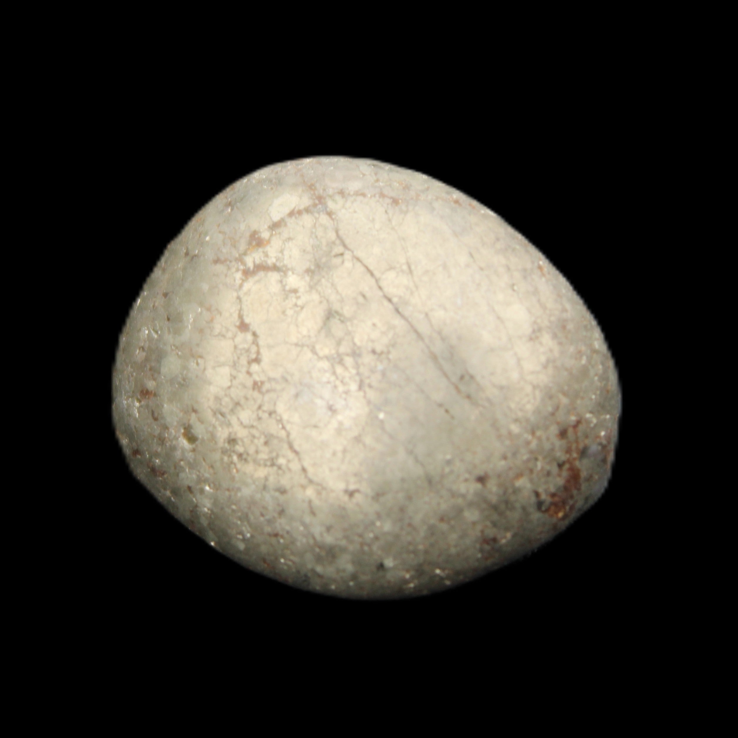 Pyrite small tumbled stone 17mm 10-13g in sunlight - Rocks and Things Store