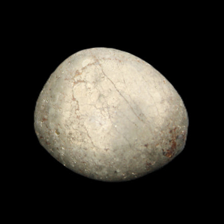 Pyrite small tumbled stone 17mm 10-13g in sunlight - Rocks and Things Store