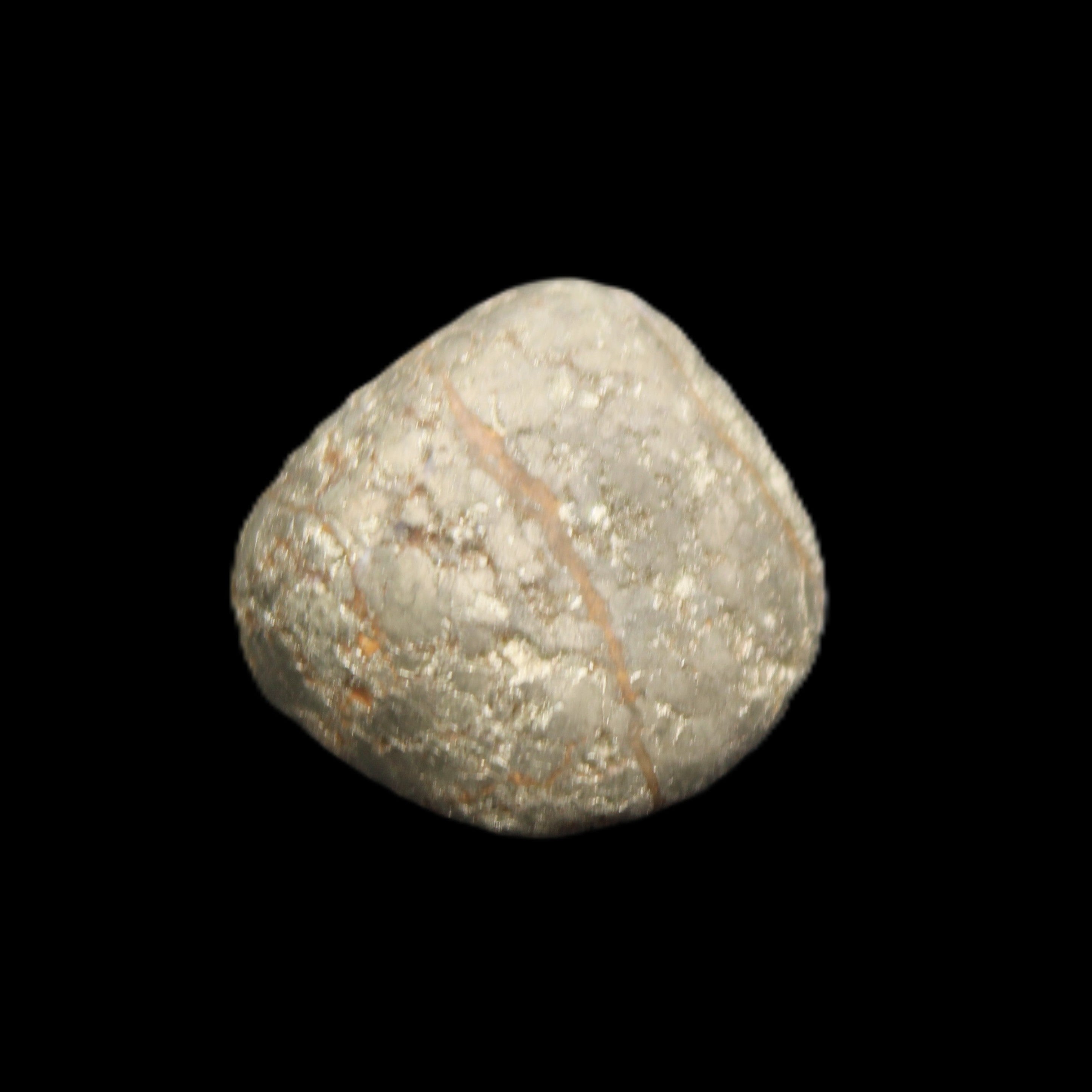 Pyrite small tumbled stone 16mm 14-15g in sunlight - Rocks and Things Store
