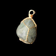 Labradorite wire wrapped pendant 18*15*23mm 10g in sunlight - Rocks and Things Store