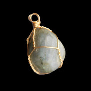 Labradorite wire wrapped pendant 18*15*23mm 10g in sunlight - Rocks and Things Store