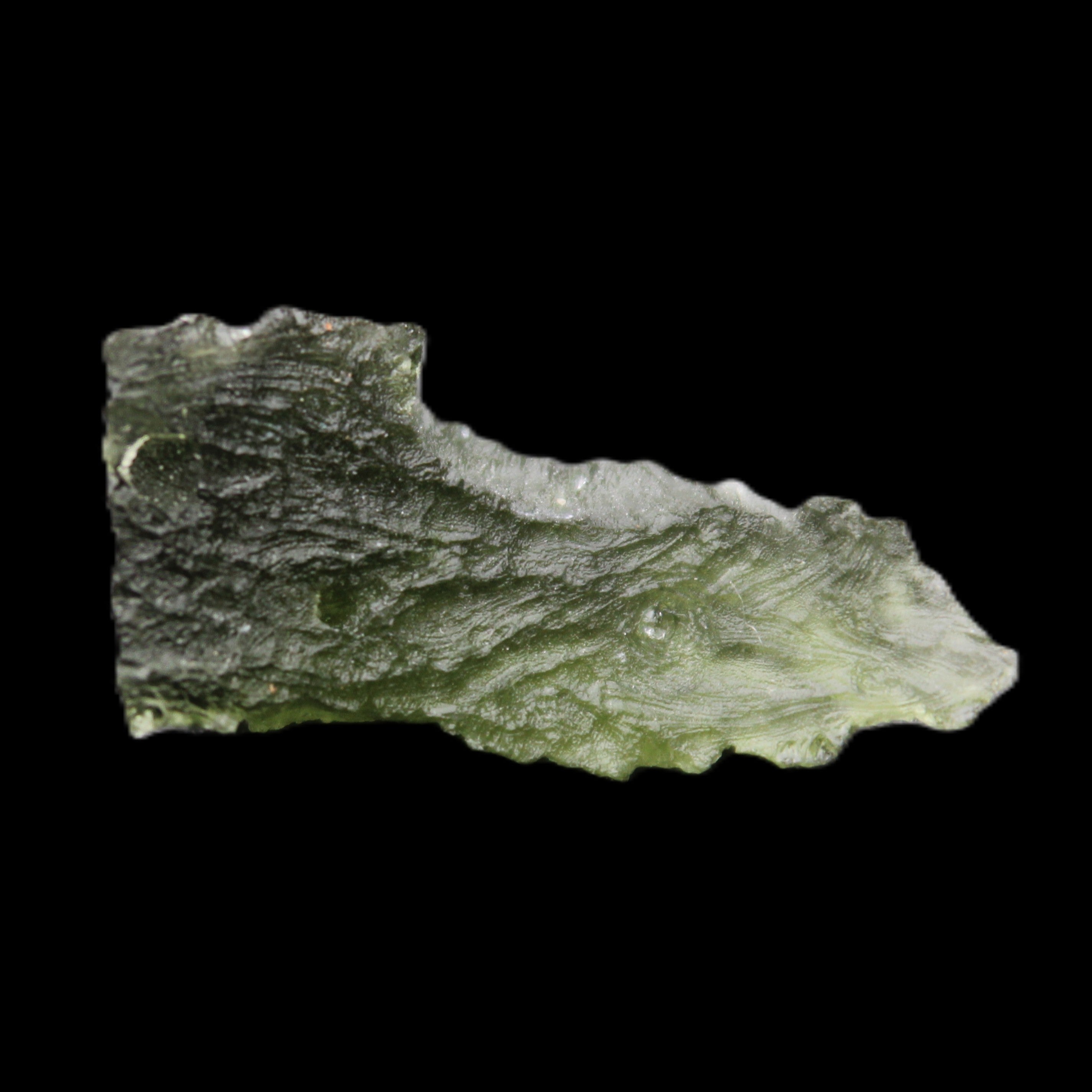 Moldavite (genuine with Certificate) 21*13*9mm 13ct 2.6g in sunlight - Rocks and Things Store