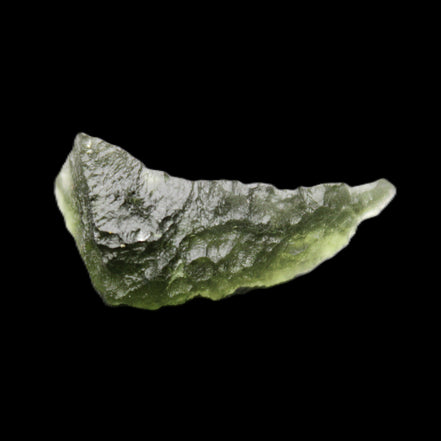 Moldavite (genuine with Certificate) 21*13*9mm 13ct 2.6g in sunlight - Rocks and Things Store