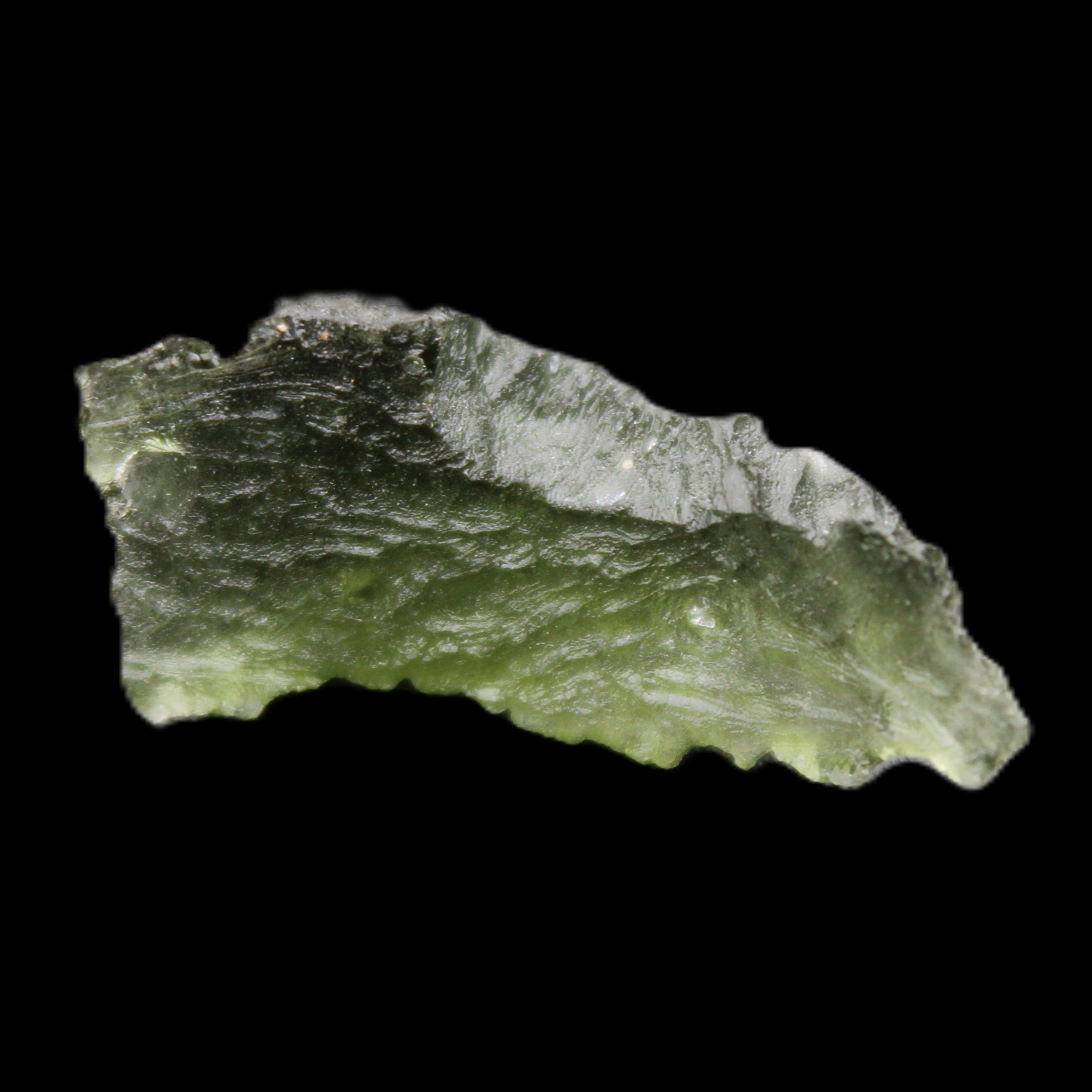 Moldavite (genuine with Certificate) 21*13*9mm 13ct 2.6g in sunlight - Rocks and Things Store