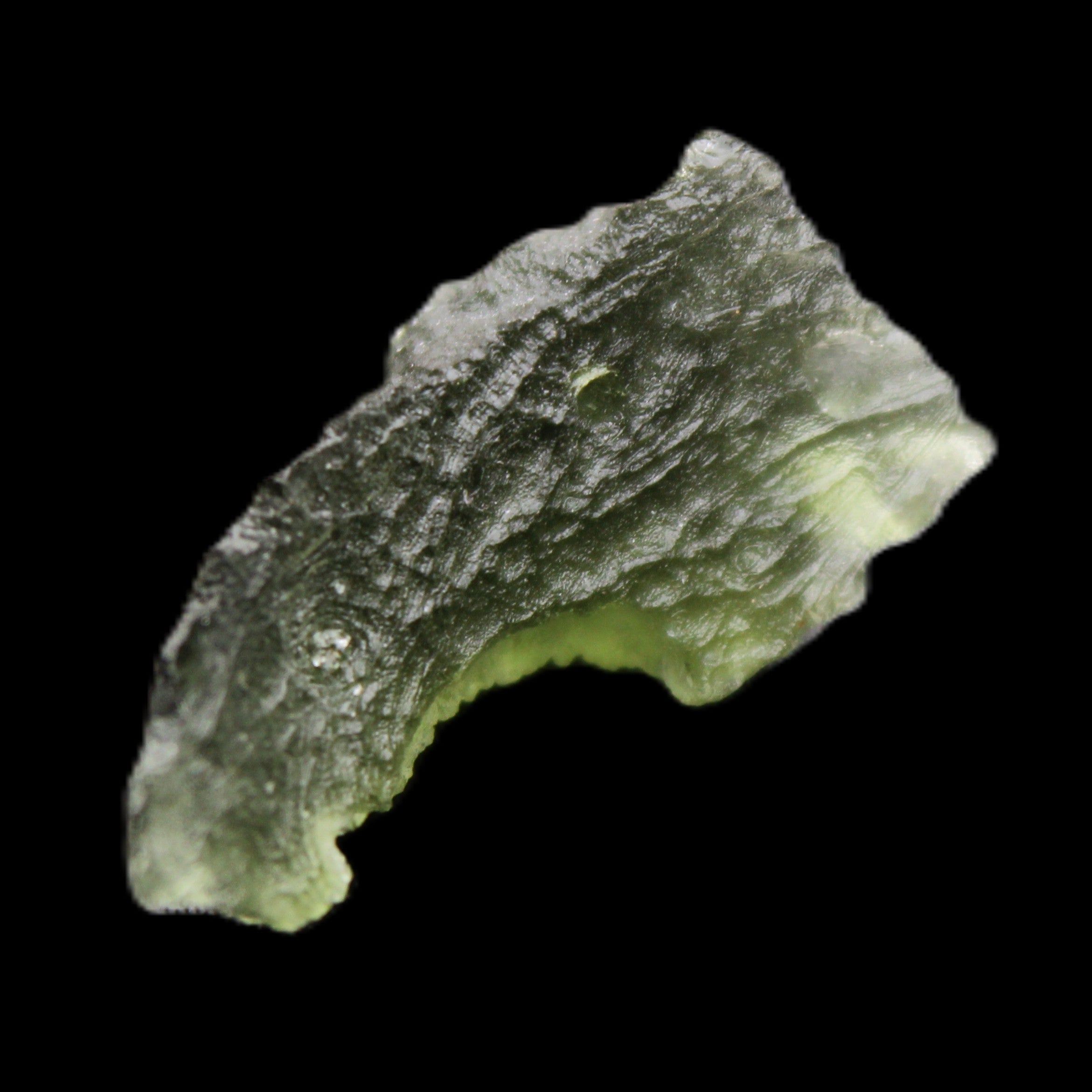 Moldavite (genuine with Certificate) 21*13*9mm 13ct 2.6g in sunlight - Rocks and Things Store