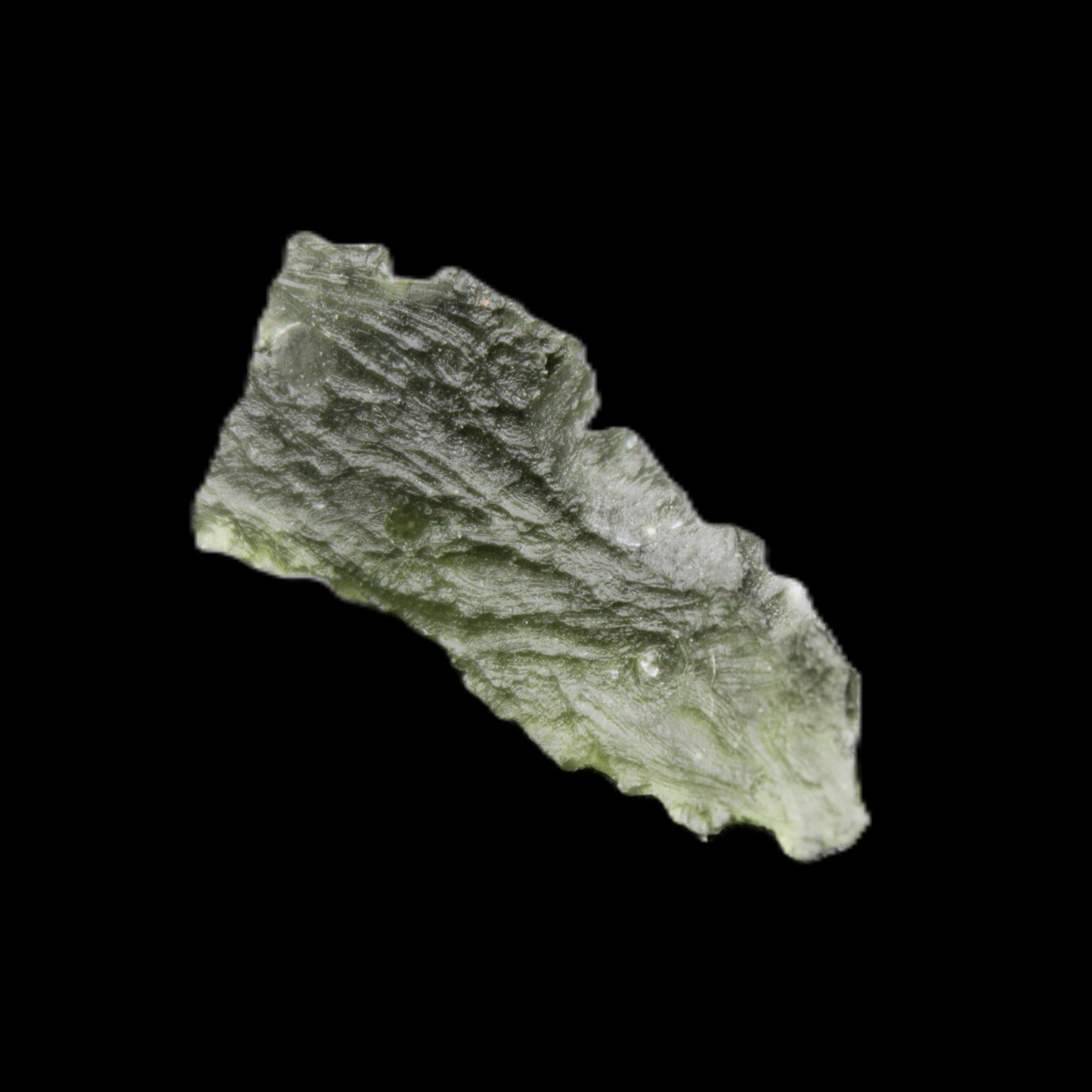 Moldavite (genuine with Certificate) 21*13*9mm 13ct 2.6g in sunlight - Rocks and Things Store