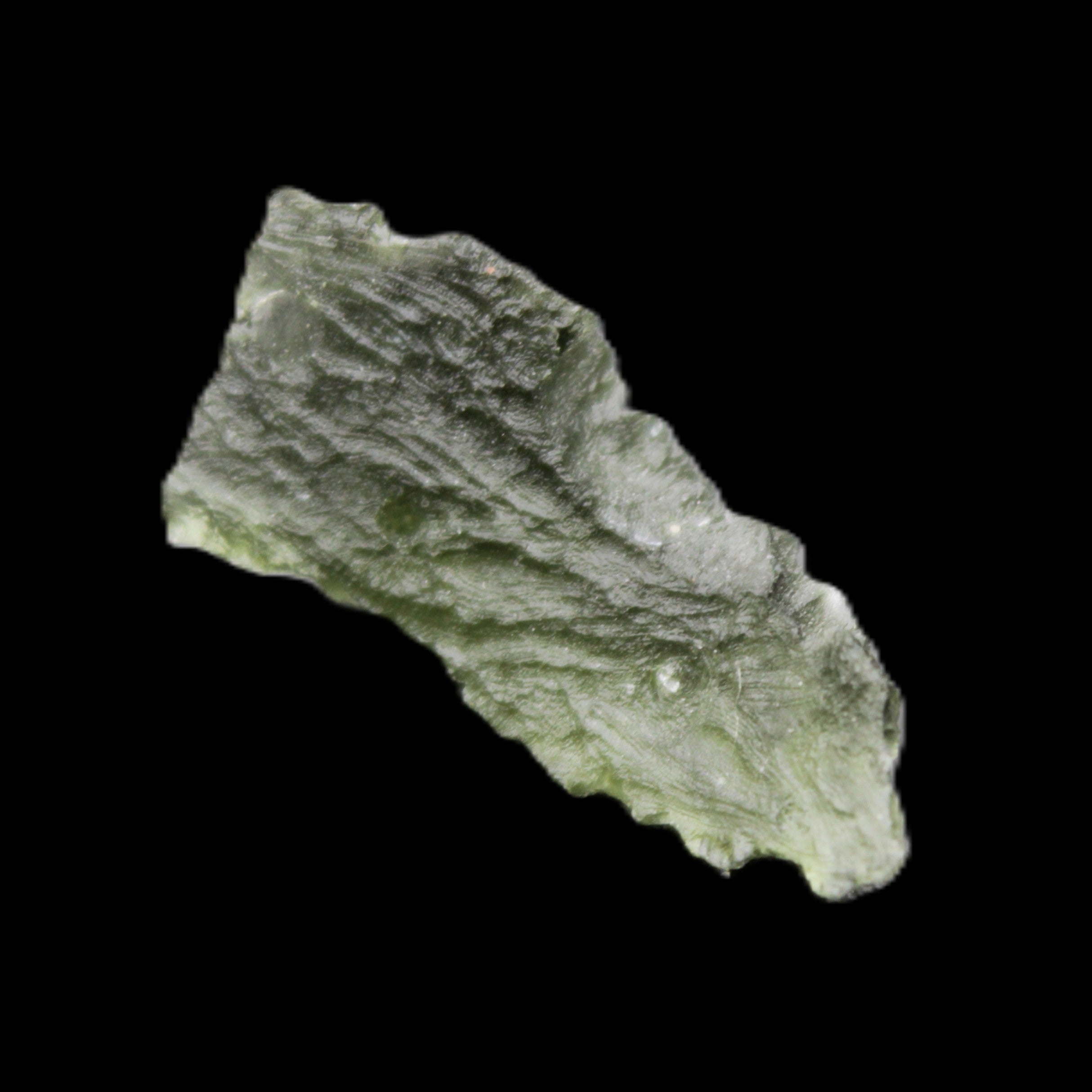 Moldavite (genuine with Certificate) 21*13*9mm 13ct 2.6g in sunlight - Rocks and Things Store