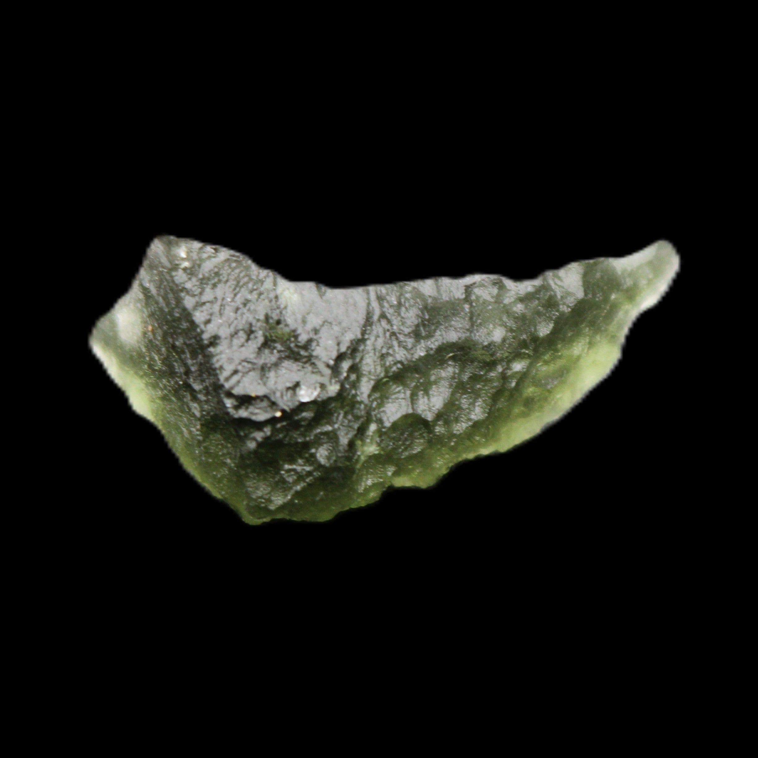 Moldavite (genuine with Certificate) 21*13*9mm 13ct 2.6g in sunlight - Rocks and Things Store