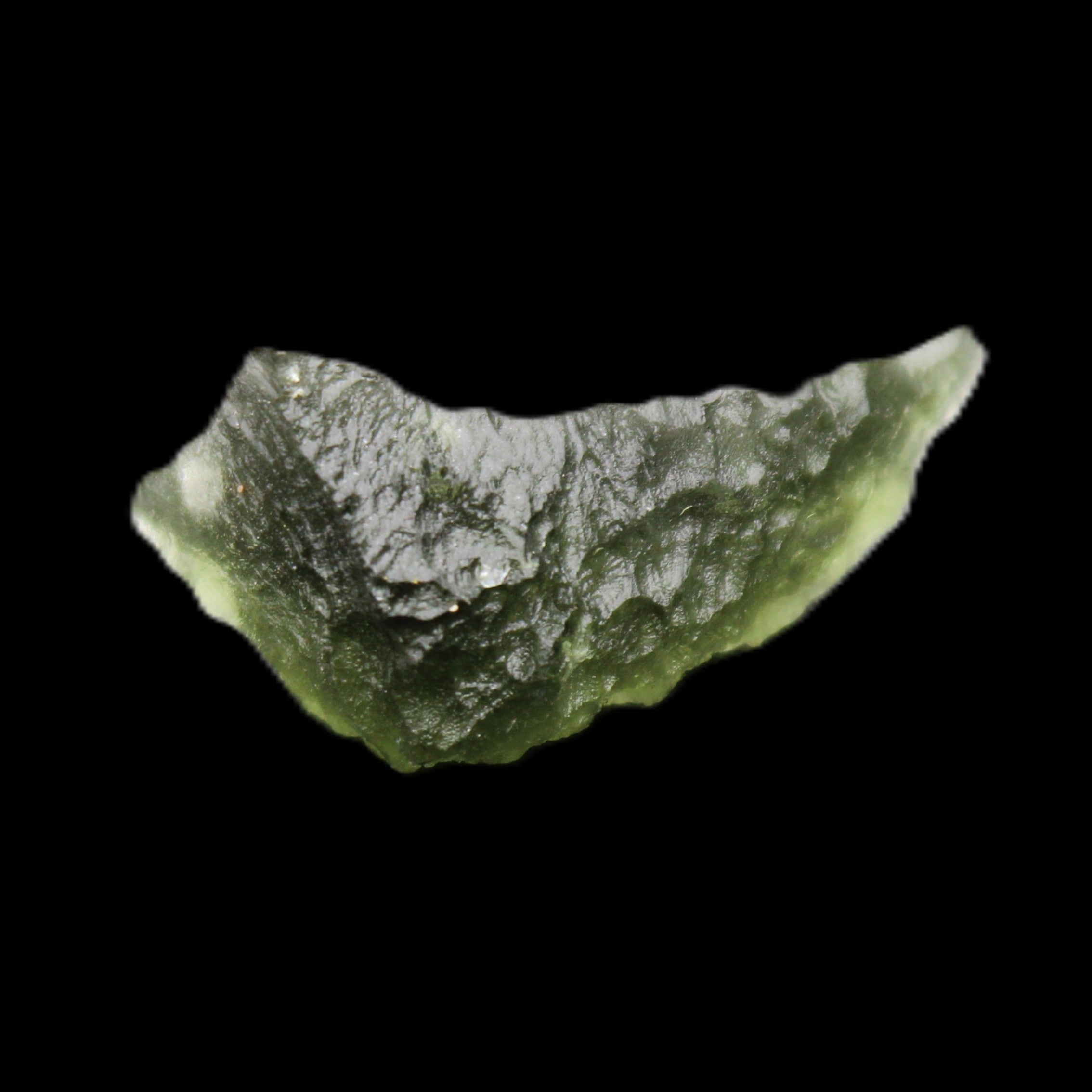 Moldavite (genuine with Certificate) 21*13*9mm 13ct 2.6g in sunlight - Rocks and Things Store