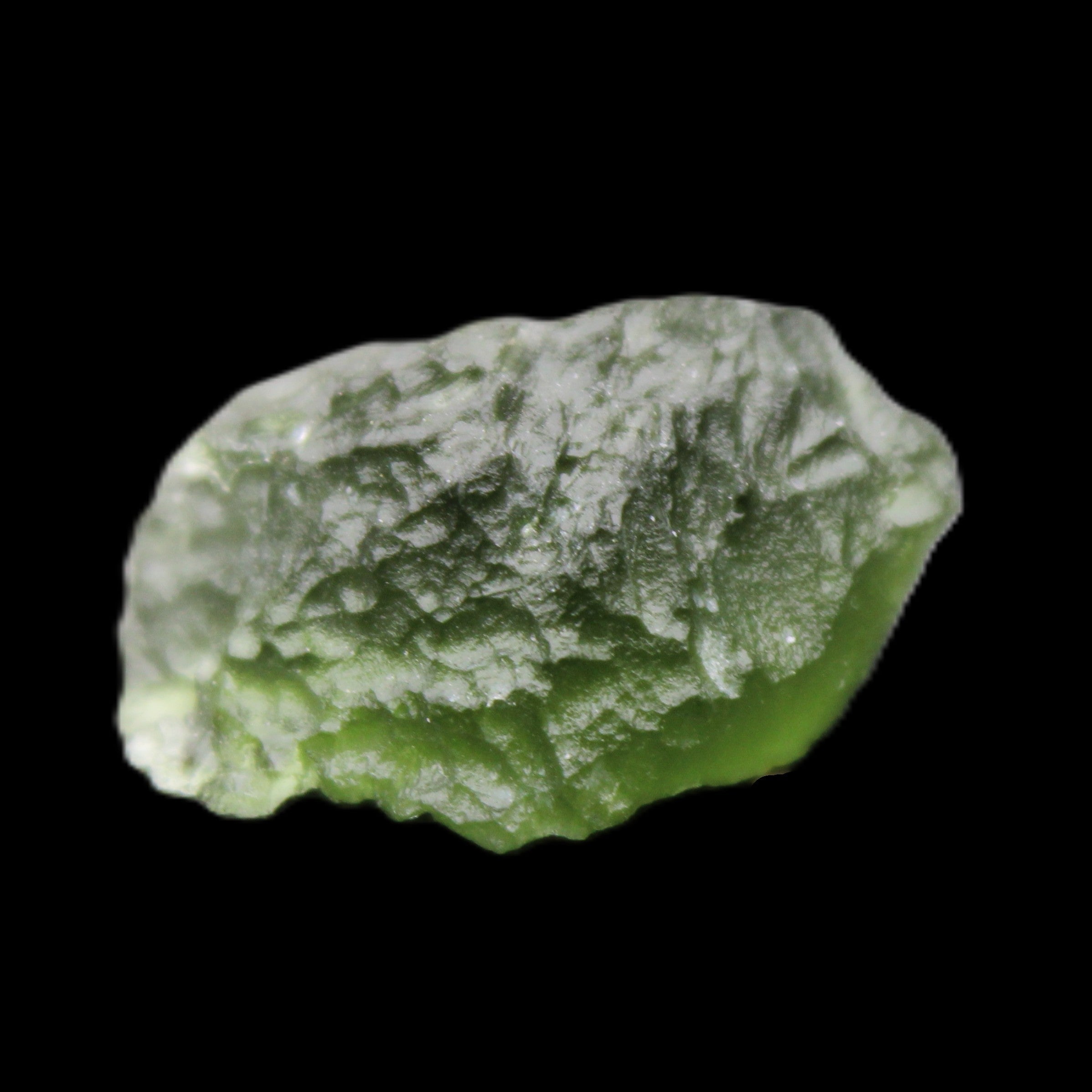 Moldavite (genuine with Certificate) 24*15*11mm 13ct 2.6g in sunlight - Rocks and Things Store