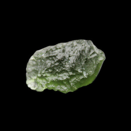 Moldavite (genuine with Certificate) 24*15*11mm 13ct 2.6g in sunlight - Rocks and Things Store
