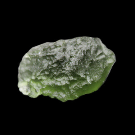 Moldavite (genuine with Certificate) 24*15*11mm 13ct 2.6g in sunlight - Rocks and Things Store