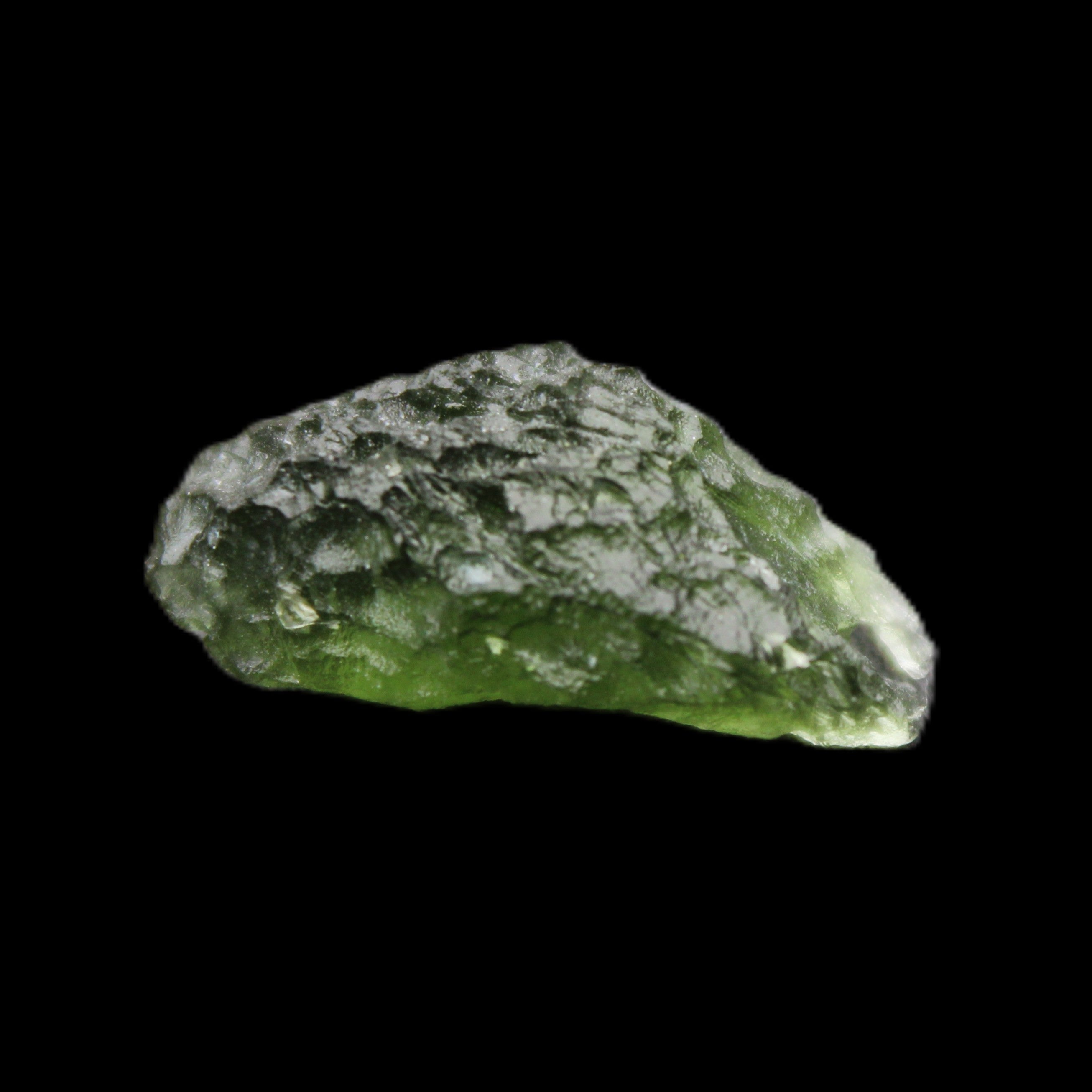 Moldavite (genuine with Certificate) 24*15*11mm 13ct 2.6g in sunlight - Rocks and Things Store