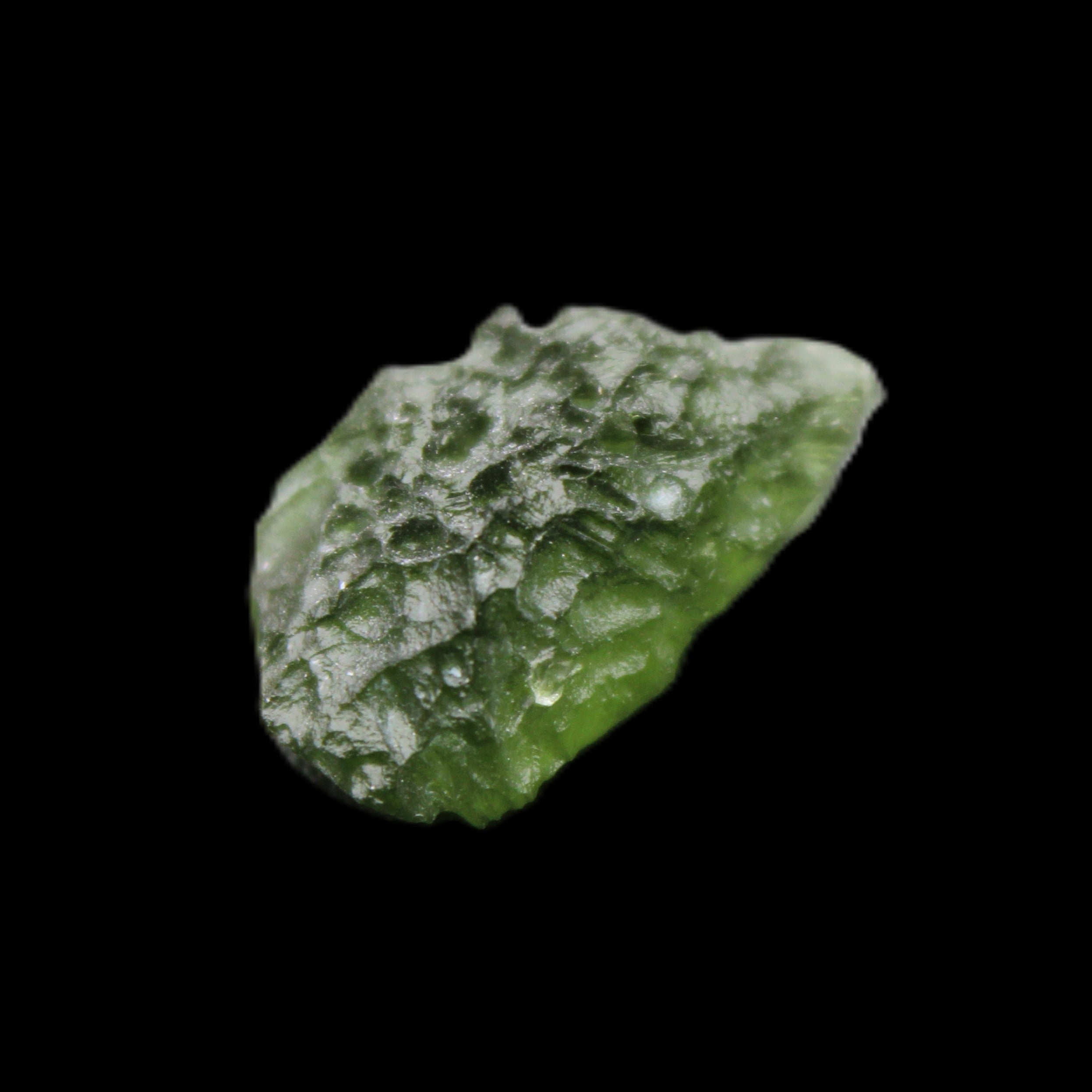 Moldavite (genuine with Certificate) 24*15*11mm 13ct 2.6g in sunlight - Rocks and Things Store