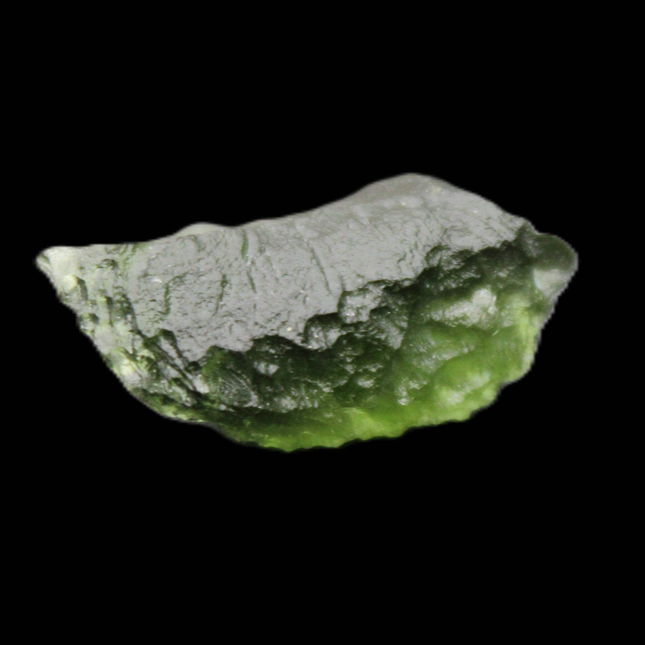 Moldavite (genuine with Certificate) 24*15*11mm 13ct 2.6g in sunlight - Rocks and Things Store
