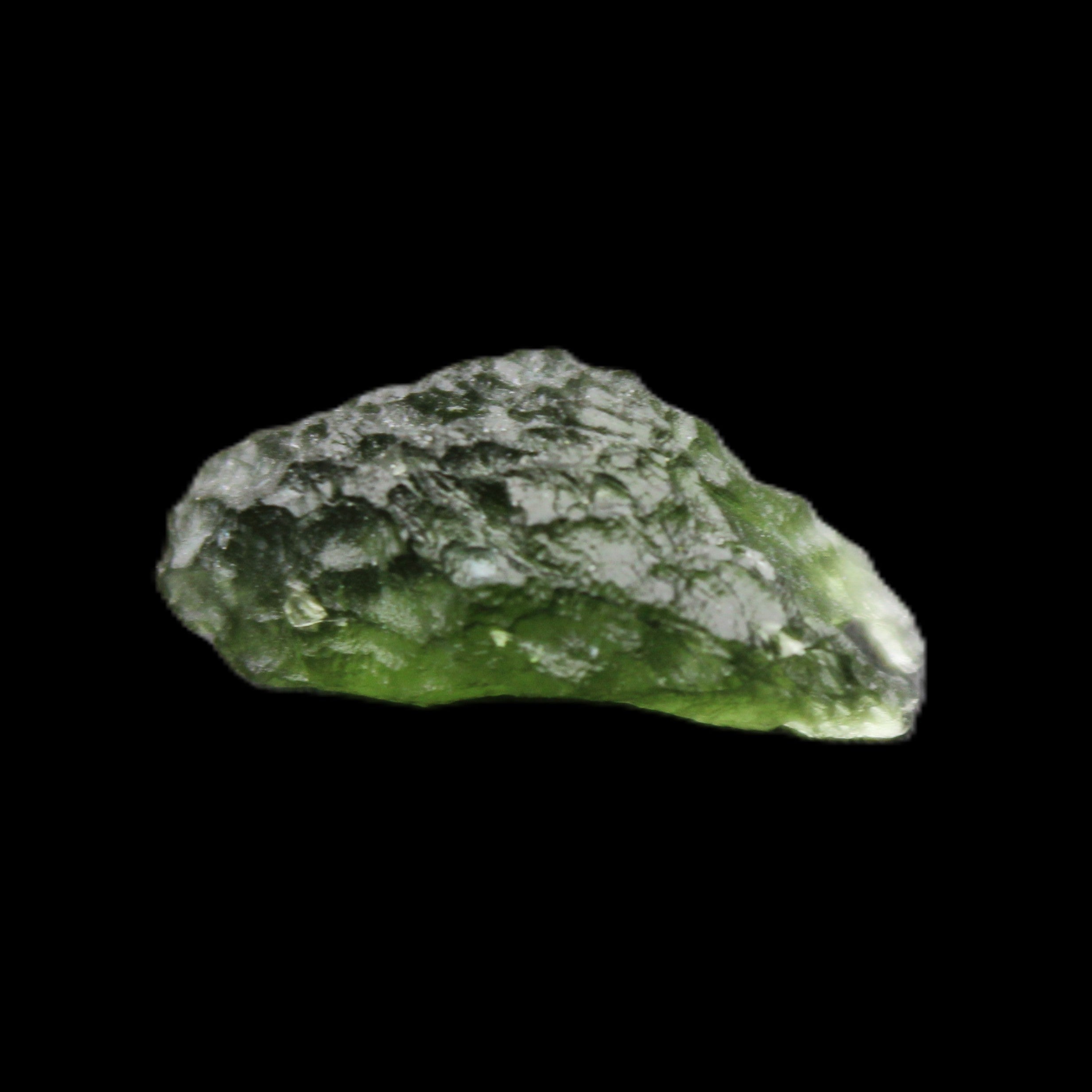 Moldavite (genuine with Certificate) 24*15*11mm 13ct 2.6g in sunlight - Rocks and Things Store