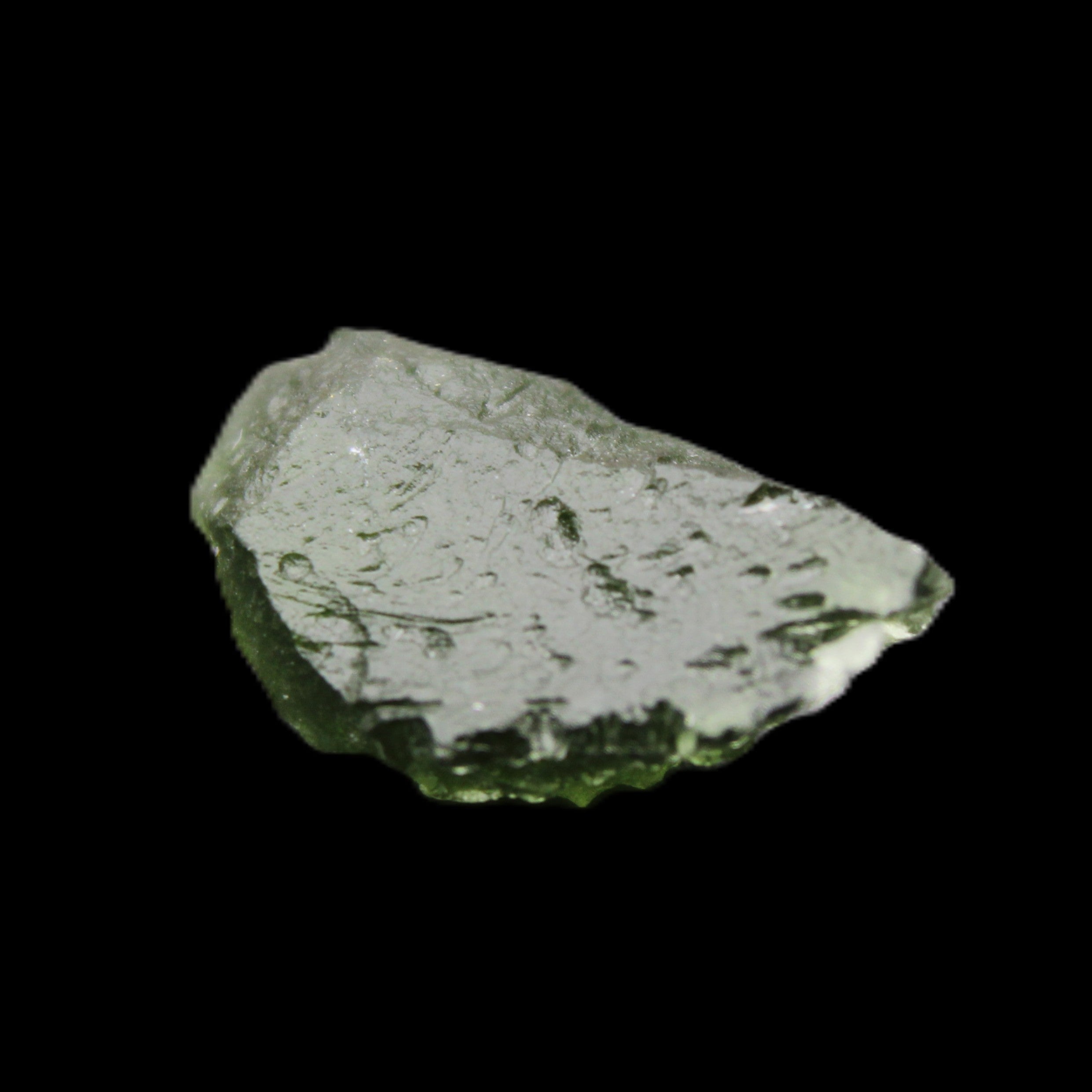 Moldavite (genuine with Certificate) 24*15*11mm 13ct 2.6g in sunlight - Rocks and Things Store