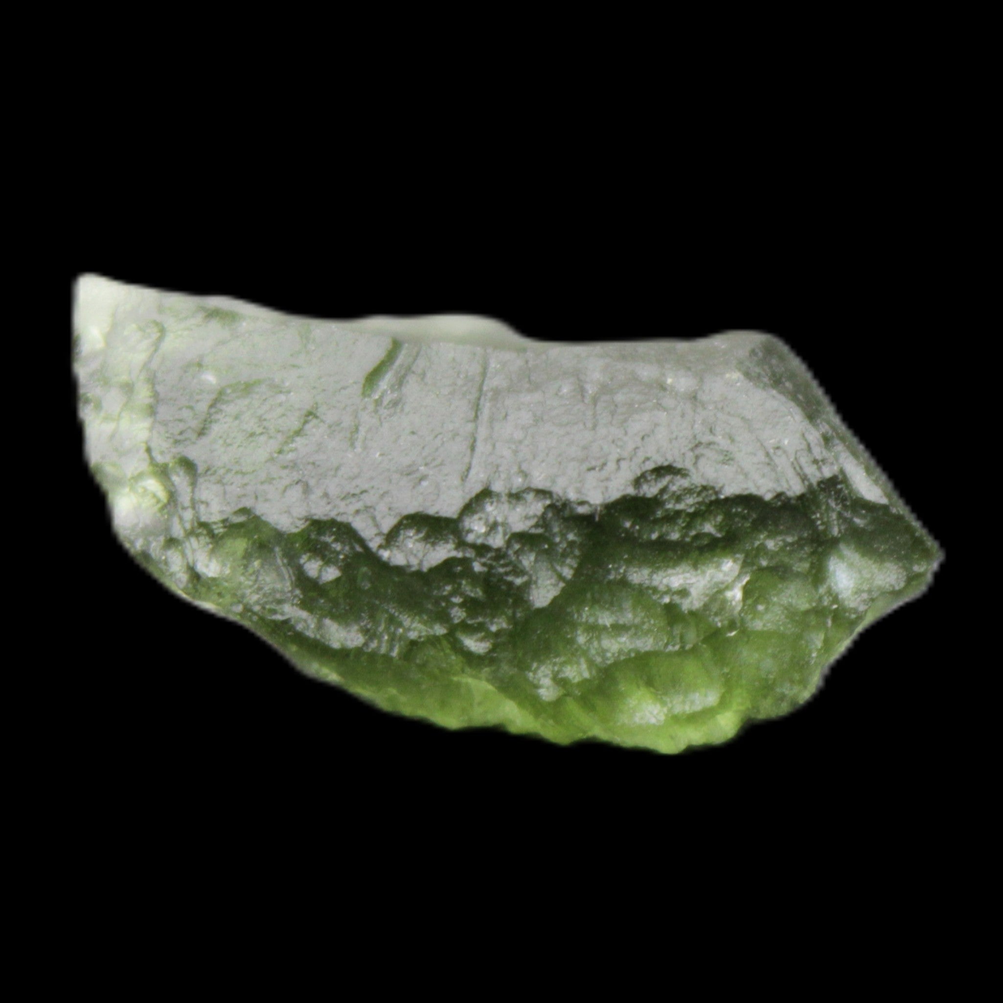 Moldavite (genuine with Certificate) 24*15*11mm 13ct 2.6g in sunlight - Rocks and Things Store