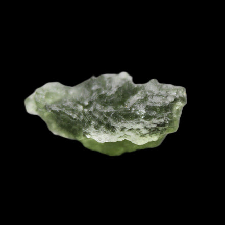 Moldavite (genuine with Certificate) 18*17*7mm 12ct 2.4g in sunlight - Rocks and Things Store