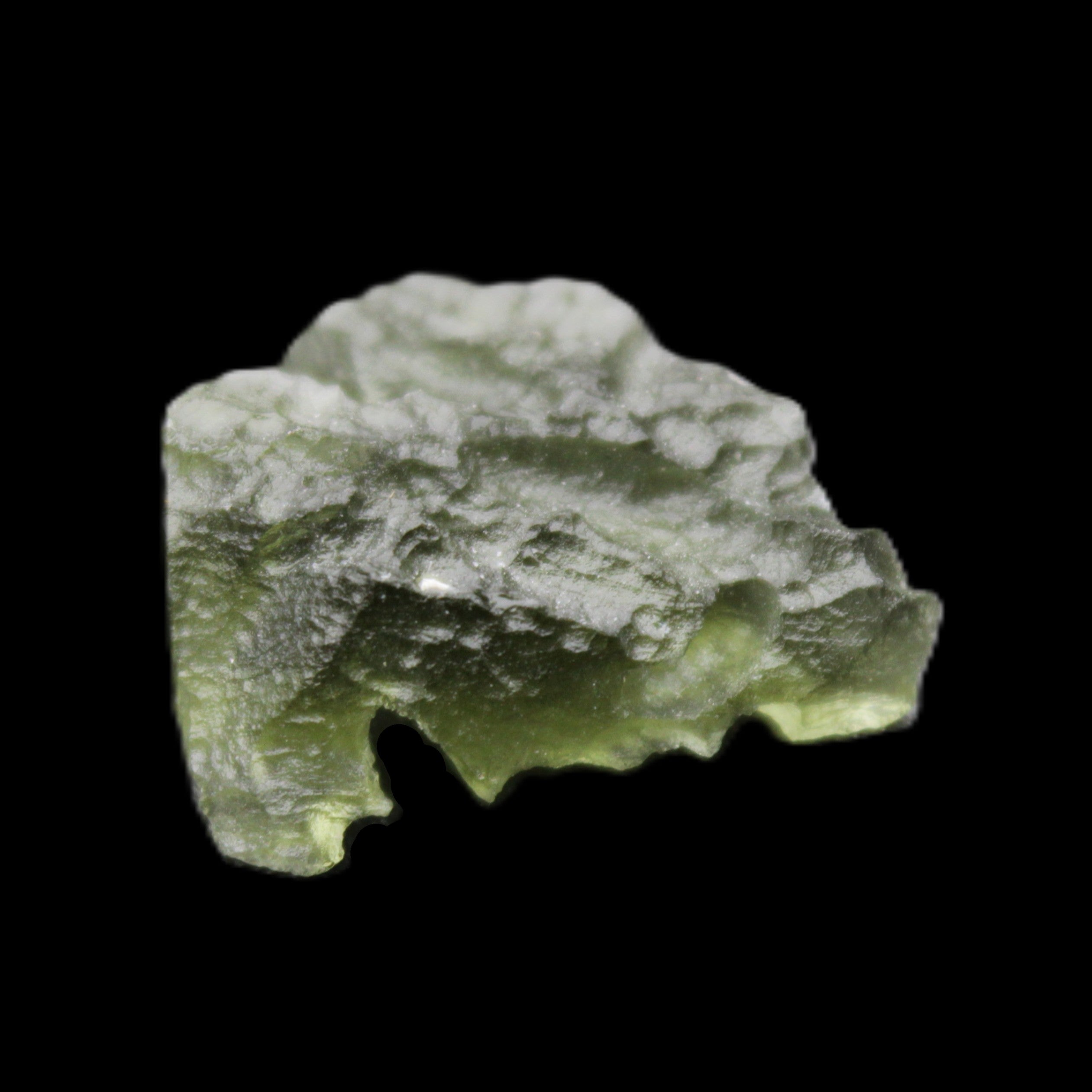 Moldavite (genuine with Certificate) 20*17*6mm 12ct 2.4g in sunlight - Rocks and Things Store
