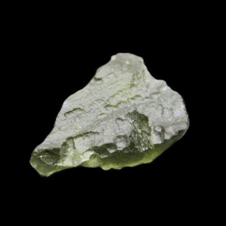 Moldavite (genuine with Certificate) 20*17*6mm 12ct 2.4g in sunlight - Rocks and Things Store