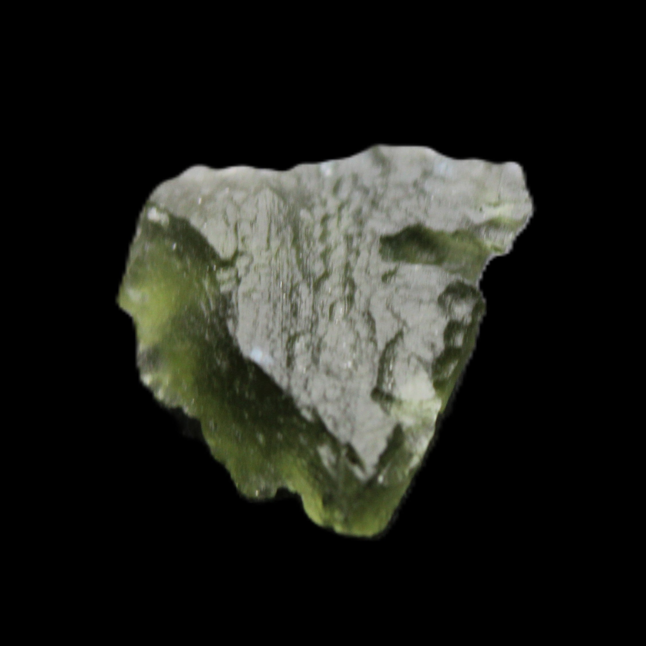 Moldavite (genuine with Certificate) 20*17*6mm 12ct 2.4g in sunlight - Rocks and Things Store