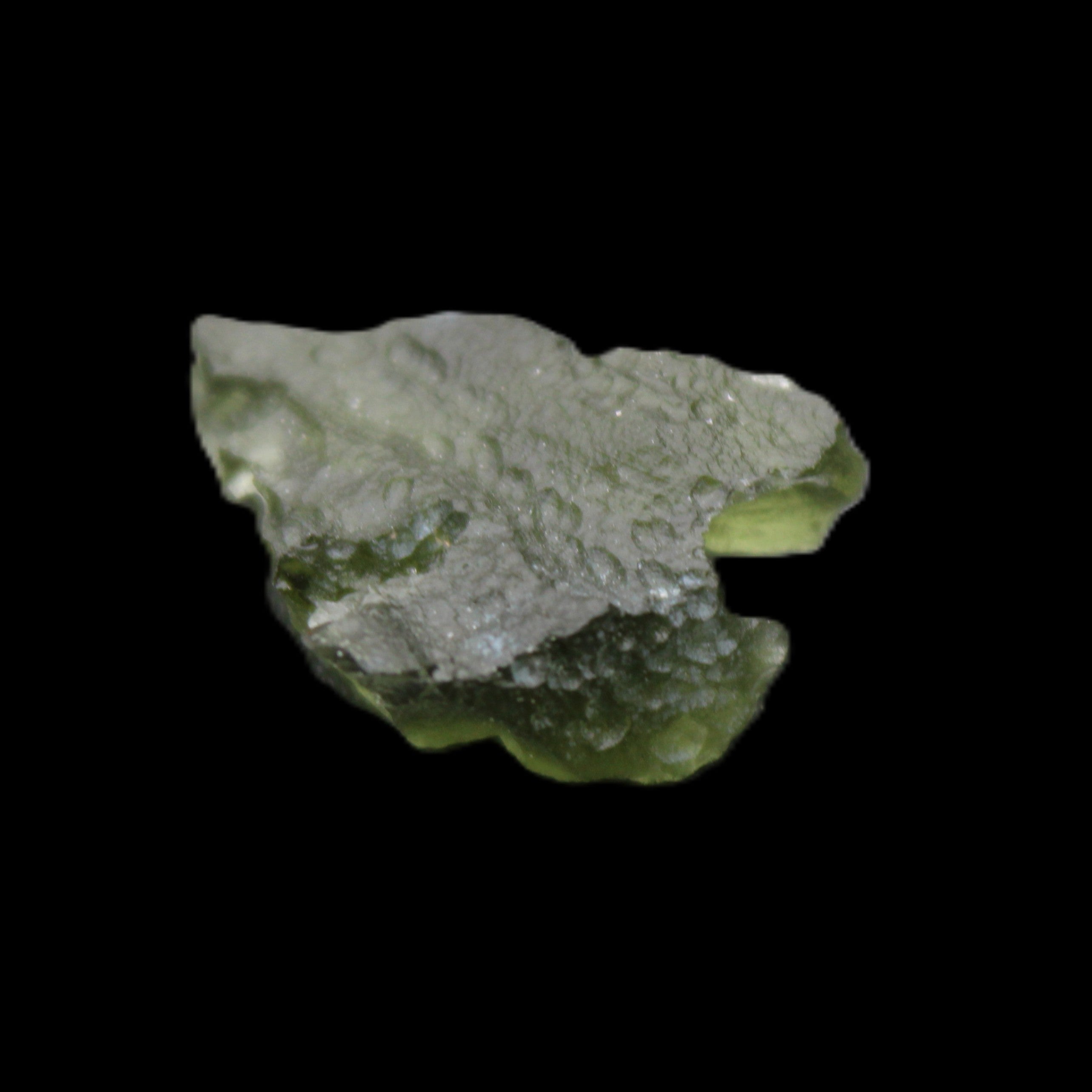 Moldavite (genuine with Certificate) 20*17*6mm 12ct 2.4g in sunlight - Rocks and Things Store