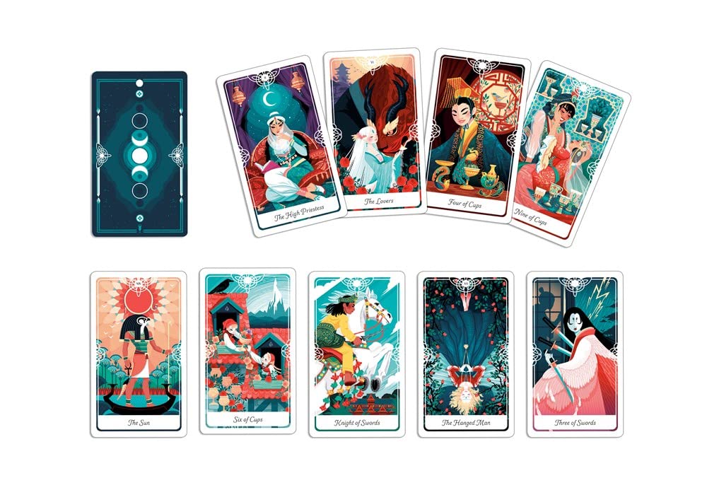 Tarot of the Divine: A Deck and Guidebook Inspired by Deities, Folklore, and Fairy Tales from Around the World in sunlight - Rocks and Things Store