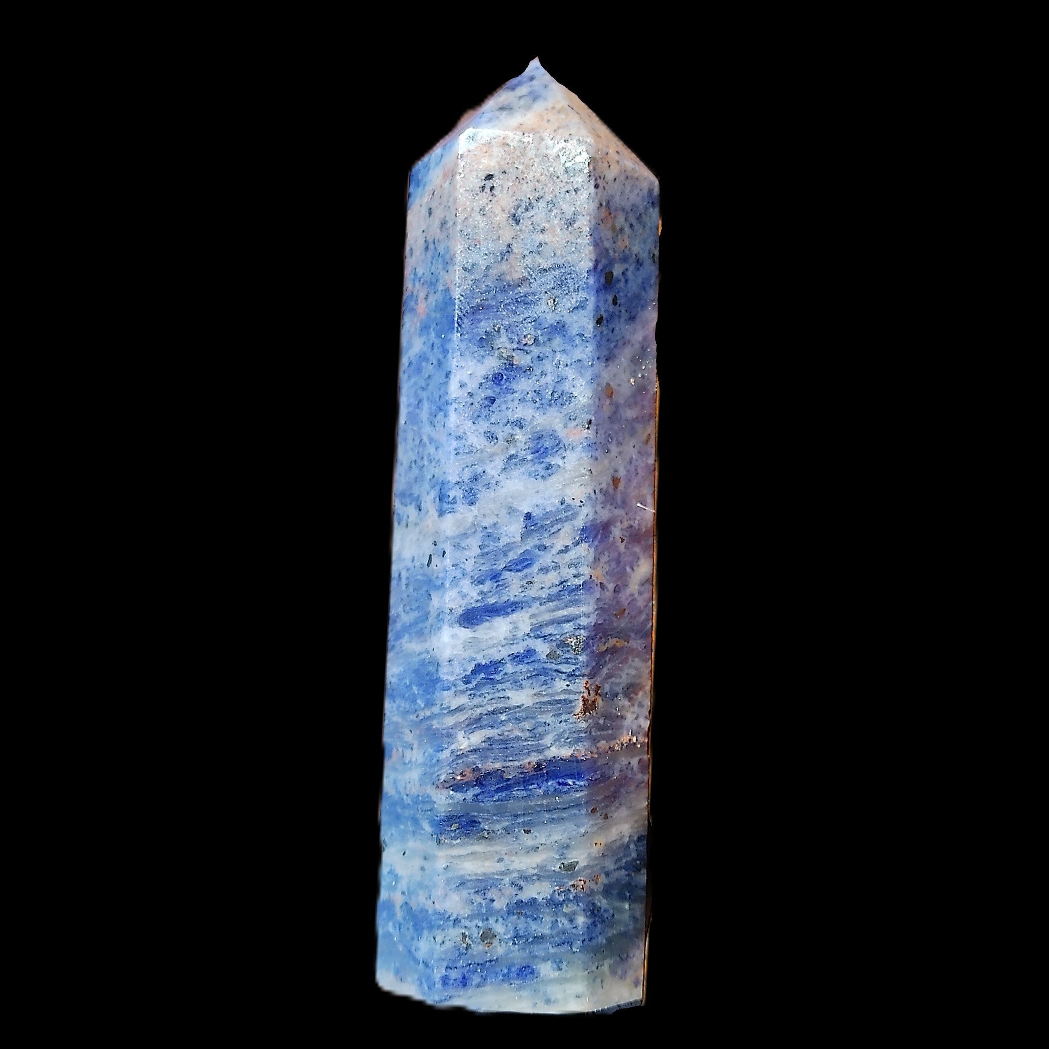 Sodalite wand 19*23*90mm 86g in sunlight - Rocks and Things Store