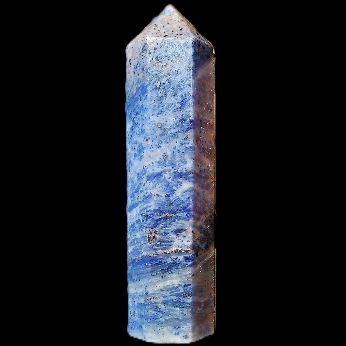Sodalite wand 19*23*90mm 86g in sunlight - Rocks and Things Store
